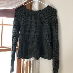 American eagle olive green sweater